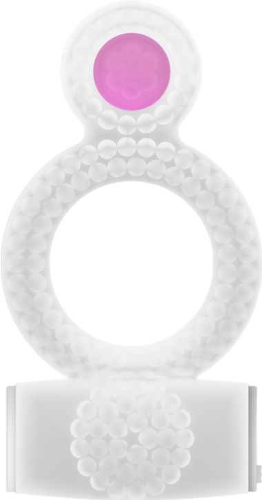 Δαχτυλίδι Πέους Με Δόνηση Ring Vibrating Double Pleasure Clear από