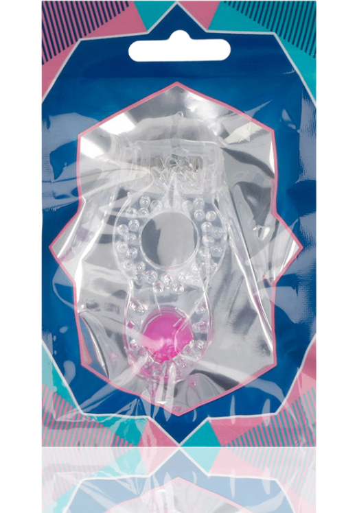 Δαχτυλίδι Πέους Με Δόνηση Ring Vibrating Double Pleasure Clear από