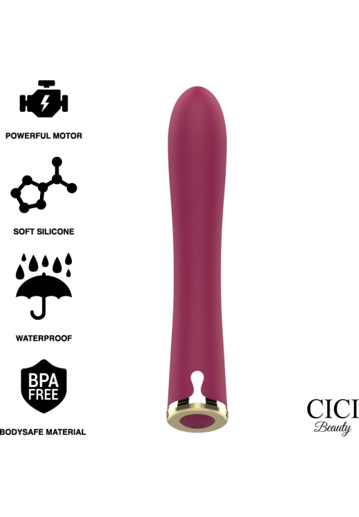 Κλασσικός δονητής από σιλικόνη, μήκους 25 εκ. και μέγιστης διαμέτρου 3,5 εκ.