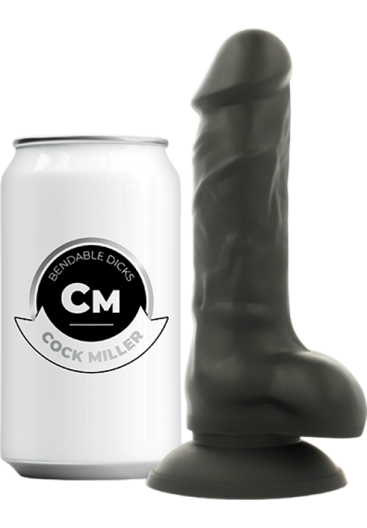 Ομοίωμα πέους από σιλικόνη σε μαύρο χρώμα, μήκους 13 εκ. και μέγιστης διαμέτρου 3 εκ.