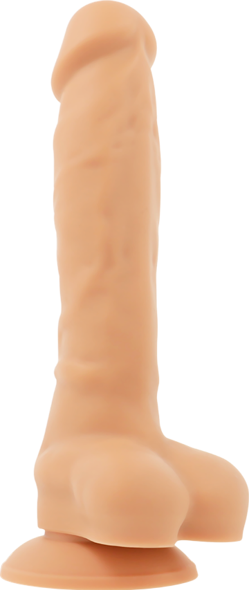 Ομοίωμα πέους από σιλικόνη σε φυσικό χρώμα, μήκους 18 εκ. και μέγιστης διαμέτρου 3,4 εκ.