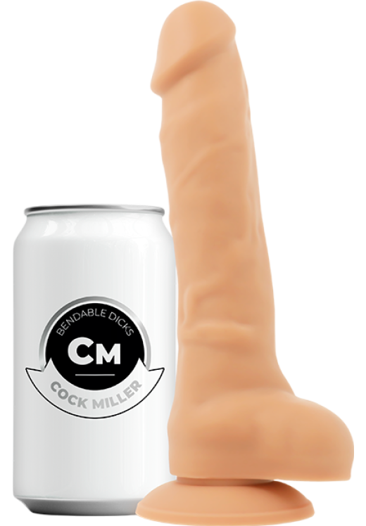 Ομοίωμα πέους από σιλικόνη σε φυσικό χρώμα, μήκους 18 εκ. και μέγιστης διαμέτρου 3,4 εκ.