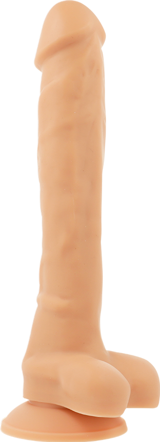 Xl ομοίωμα πέους από σιλικόνη σε φυσικό χρώμα, μήκους 24 εκ. και μέγιστης διαμέτρου 4,1 εκ.