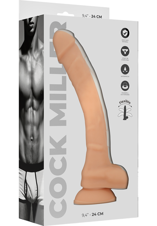 Xl ομοίωμα πέους από σιλικόνη σε φυσικό χρώμα, μήκους 24 εκ. και μέγιστης διαμέτρου 4,1 εκ.