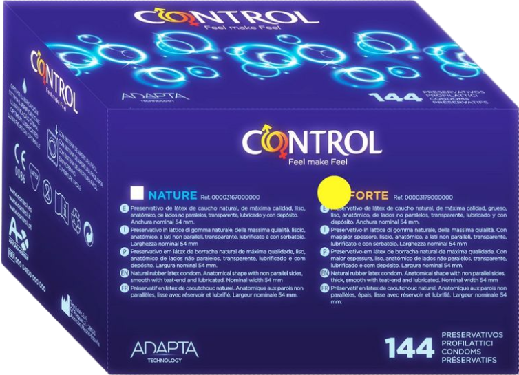 Ενισχυμένα προφυλακτικά σε διάφανο χρώμα, συσκευασίας 144 τ.μ.χ