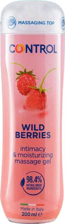 Gel μσσάζ με γεύση φρούτα του δάσους σε συσκευασία 200  ml