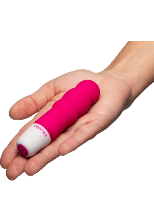 Μίνι δονητής από σιλικόνη σε ροζ χρώμα, μήκους 10 εκ.