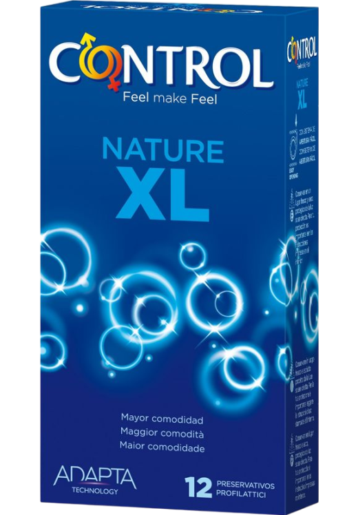 Προφυλακτικά Μεγέθους XL Control Adapta Nature XL 57mm 12 τ.μ.χ