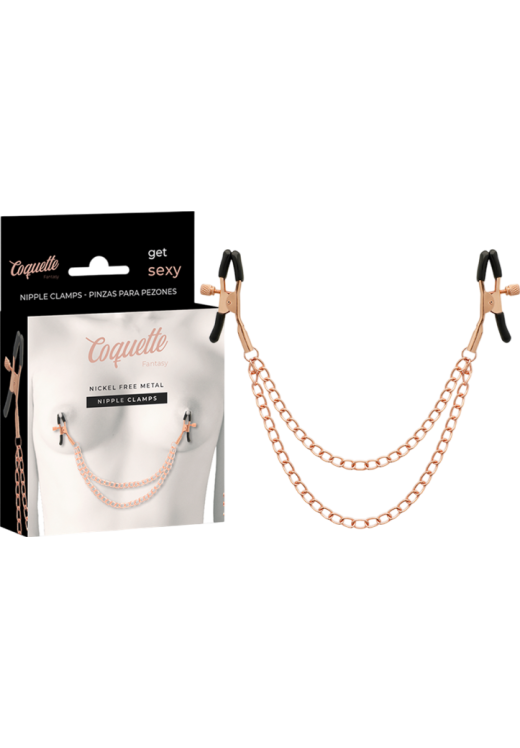 Μεταλλικοί σφιγκτήρες θηλών σε χρυσαφί χρώμα