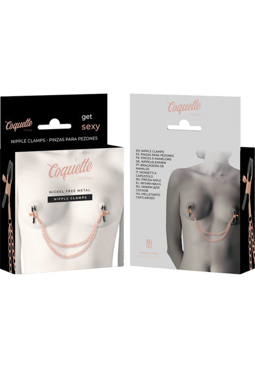 Μεταλλικοί σφιγκτήρες θηλών σε χρυσαφί χρώμα