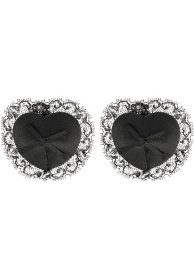 Coquette Chic Desire Nipple Covers Lace Δαντελωτά καλύμματα θηλών σε μαύρο χρώμα