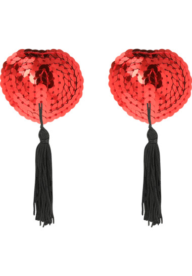 Coquette Chic Desire Nipple Covers Καλύμματα θηλών από στρας σε κόκκινο χρώμα