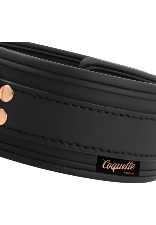 Κολάρο από δερματίνη σε μαύρο χρώμα