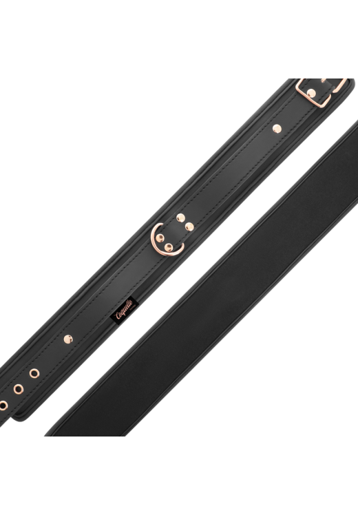 Κολάρο από δερματίνη σε μαύρο χρώμα