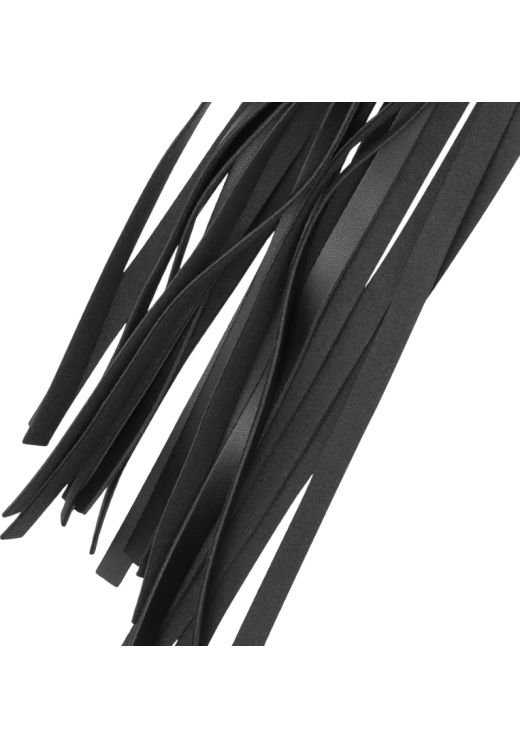 Μαστίγιο από δερματίνη σε μαύρο χρώμα