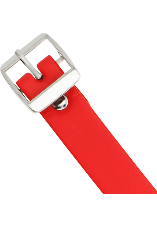 Κολάρο από δερματίνη σε κόκκινο χρώμα