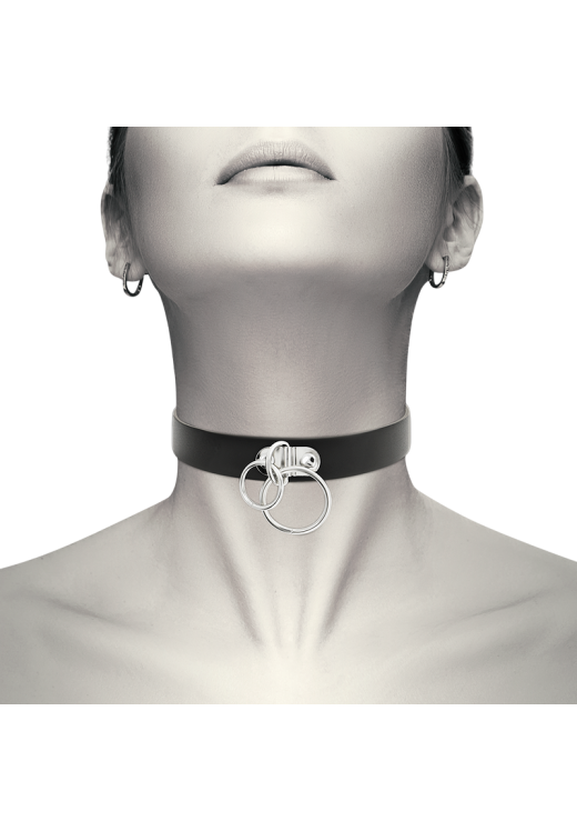 Κολάρο από δερματίνη σε μαύρο χρώμα