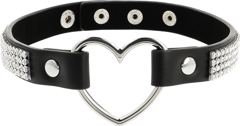 Κολάρο από δερματίνη σε μαύρο χρώμα