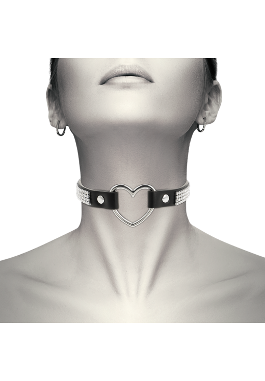 Κολάρο από δερματίνη σε μαύρο χρώμα