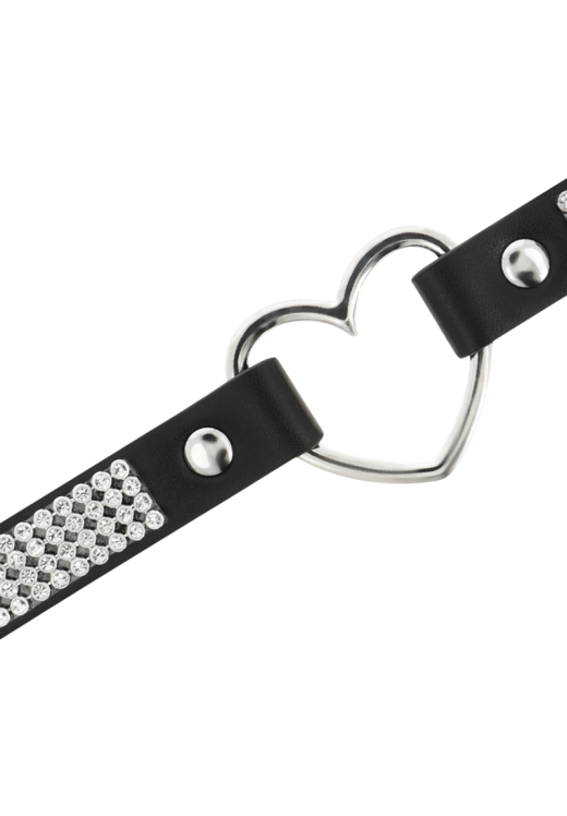 Κολάρο από δερματίνη σε μαύρο χρώμα