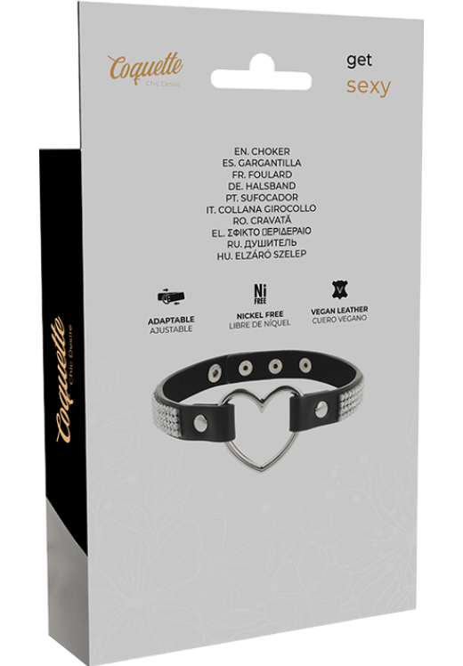 Κολάρο από δερματίνη σε μαύρο χρώμα