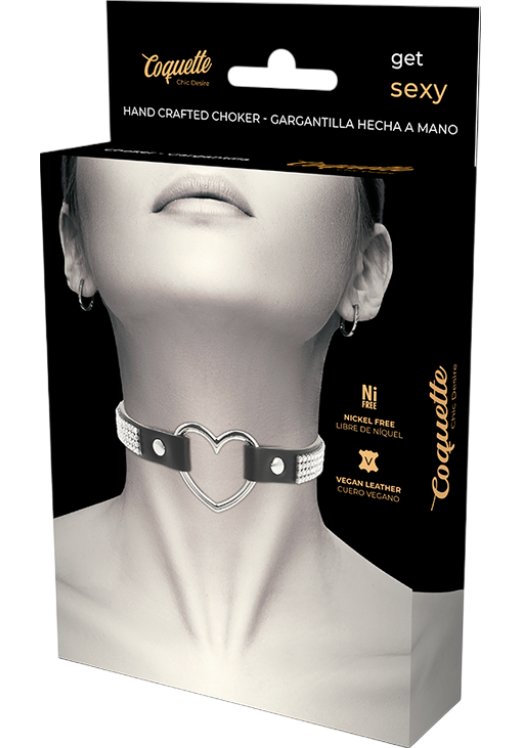 Κολάρο από δερματίνη σε μαύρο χρώμα