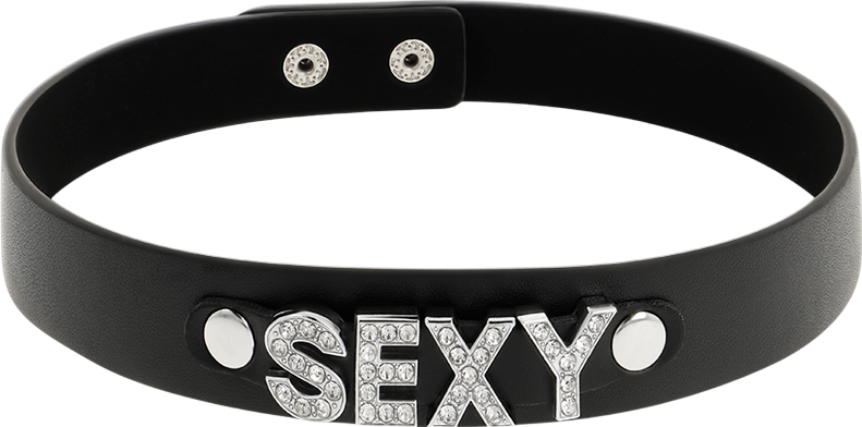 Κολάρο από δερματίνη σε μαύρο χρώμα