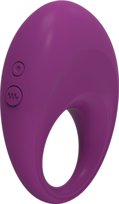 Δονούμενο δαχτυλίδι από σιλικόνη σε μοβ χρώμα