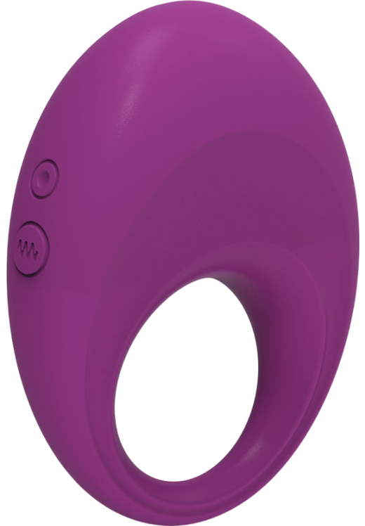 Δονούμενο δαχτυλίδι από σιλικόνη σε μοβ χρώμα