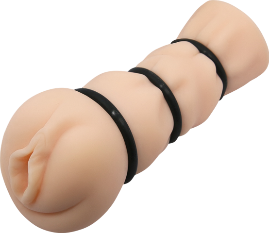 Αυνανιστήρι κόλπου από tpe σε φυσικό χρώμα, μήκους 16 εκ. και μέγιστης διαμέτρου 7.8 εκ.