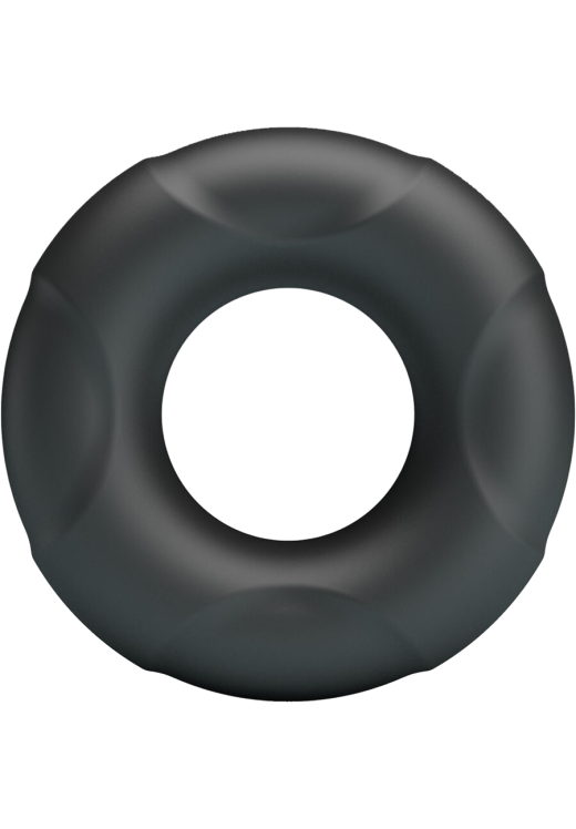 Δαχτυλίδι πέους από σιλικόνη σε μαύρο χρώμα, μήκους 6 εκ. και μέγιστης διαμέτρου 2,8 εκ. (πολύ ελαστικό)