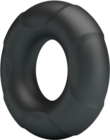 Δαχτυλίδι πέους από σιλικόνη σε μαύρο χρώμα, μήκους 6 εκ. και μέγιστης διαμέτρου 2,8 εκ. (πολύ ελαστικό)