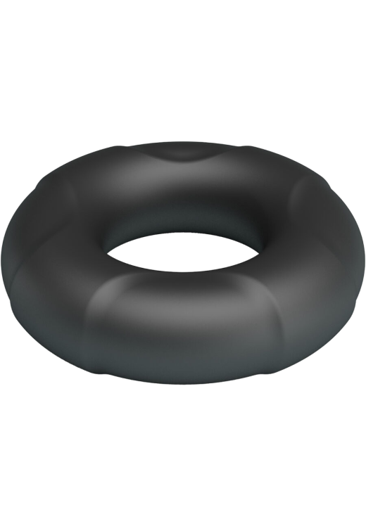 Δαχτυλίδι πέους από σιλικόνη σε μαύρο χρώμα, μήκους 6 εκ. και μέγιστης διαμέτρου 2,8 εκ. (πολύ ελαστικό)
