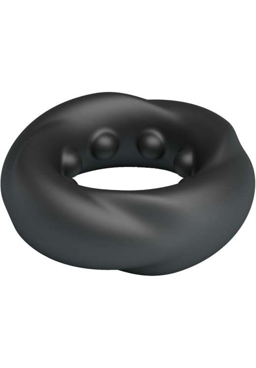 Δαχτυλίδι πέους από σιλικόνη σε μαύρο χρώμα, μήκους 5 εκ. και μέγιστης διαμέτρου 3 εκ. (πολύ ελαστικό)