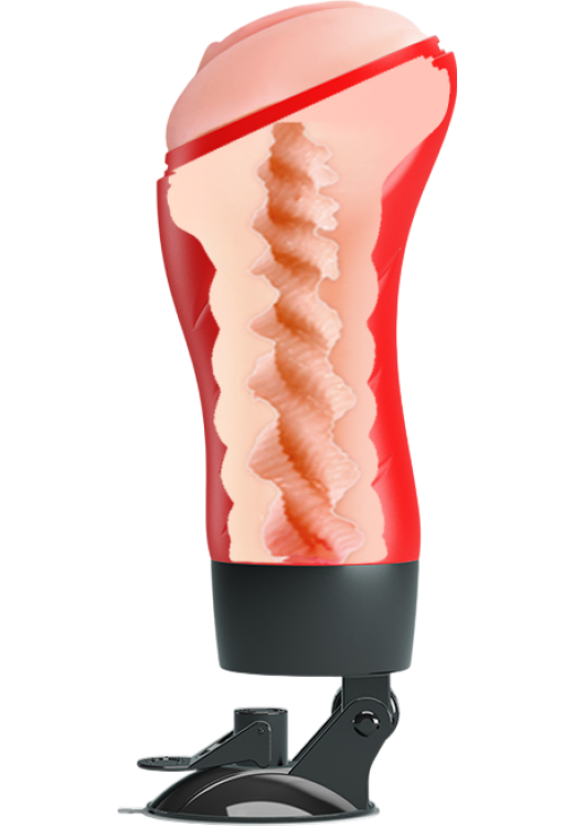 Αυνανιστήρι κόλπου από tpe σε μαύρο - κόκκινο χρώμα, μήκους 28 εκ. και μέγιστης διαμέτρου 9.3 εκ.