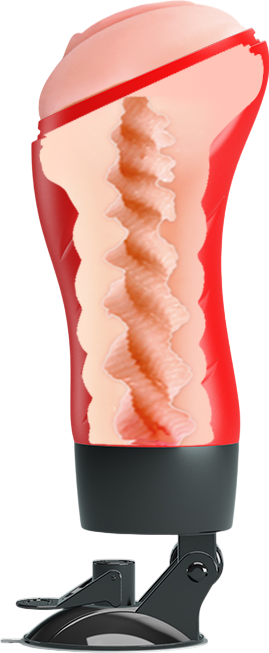 Αυνανιστήρι κόλπου από tpe σε μαύρο - κόκκινο χρώμα, μήκους 28 εκ. και μέγιστης διαμέτρου 9.3 εκ.