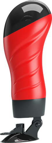 Αυνανιστήρι κόλπου από tpe σε μαύρο - κόκκινο χρώμα, μήκους 28 εκ. και μέγιστης διαμέτρου 9.3 εκ.