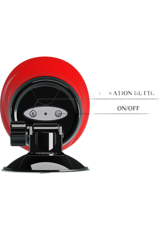 Αυνανιστήρι κόλπου από tpe σε μαύρο - κόκκινο χρώμα, μήκους 28 εκ. και μέγιστης διαμέτρου 9.3 εκ.