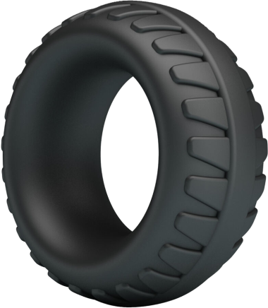 Δαχτυλίδι πέους από σιλικόνη σε μαύρο χρώμα, μήκους 5 εκ. και μέγιστης διαμέτρου 2,7 εκ. (πολύ ελαστικό)