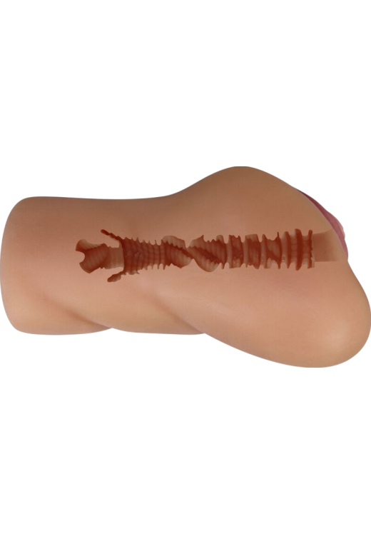 Αυνανιστήρι κόλπου από tpr σε φυσικό χρώμα, μήκους 16,5 εκ. και μέγιστης διαμέτρου 9,5 εκ.