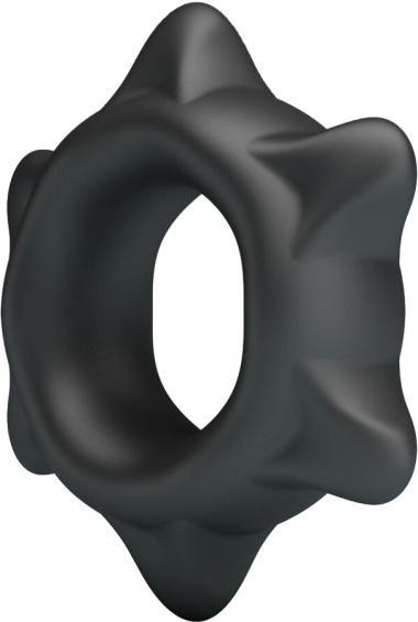 Δαχτυλίδι πέους από σιλικόνη σε μαύρο χρώμα, μήκους 6,5 εκ και μέγιστης διαμέτρου 2,6 εκ. (πολύ ελαστικό)
