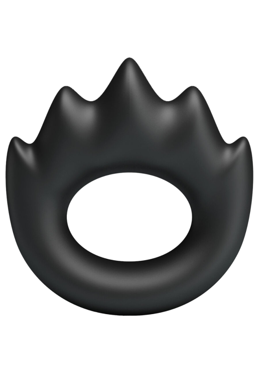 Δαχτυλίδι πέους από σιλικόνη σε μαύρο χρώμα, μήκους 6,5 εκ. και μέγιστης διαμέτρου 3,5 εκ.