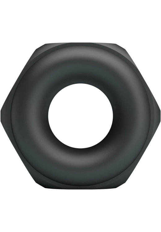 Δαχτυλίδι πέους από σιλικόνη σε μαύρο χρώμα, μήκους 5,5 εκ. και μέγιστης διαμέτρου 2,8 εκ.