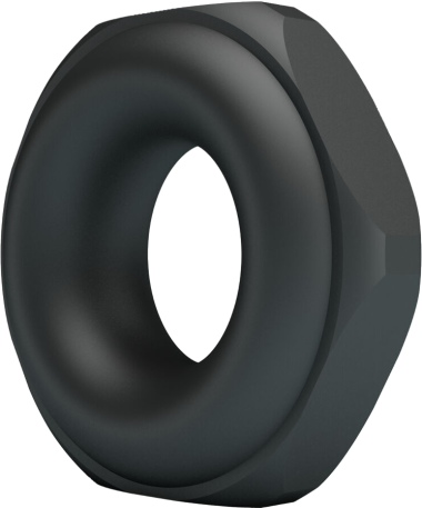 Δαχτυλίδι πέους από σιλικόνη σε μαύρο χρώμα, μήκους 5,5 εκ. και μέγιστης διαμέτρου 2,8 εκ.