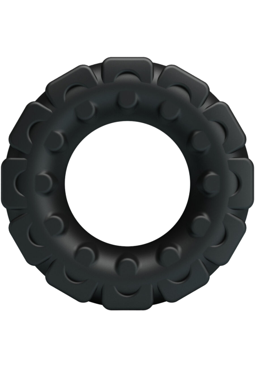 Δαχτυλίδι πέους από σιλικόνη σε μαύρο χρώμα, μήκους 5 εκ. και μέγιστης διαμέτρου 2,8 εκ. (πολύ ελαστικό)