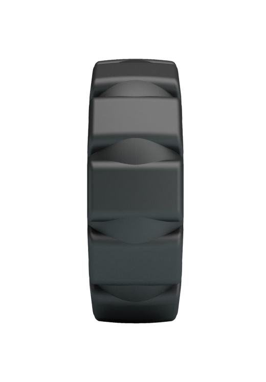 Δαχτυλίδι πέους από σιλικόνη σε μαύρο χρώμα, μήκους 5 εκ. και μέγιστης διαμέτρου 2,8 εκ. (πολύ ελαστικό)