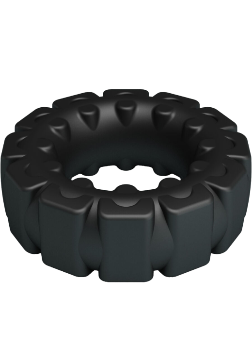 Δαχτυλίδι πέους από σιλικόνη σε μαύρο χρώμα, μήκους 5 εκ. και μέγιστης διαμέτρου 2,8 εκ. (πολύ ελαστικό)