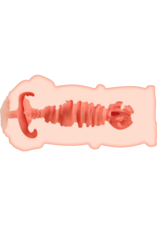 Αυνανιστήρι κόλπου από tpe σε φυσικό χρώμα, μήκους 13 εκ. και μέγιστης διαμέτρου 6 εκ.