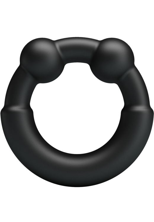 Δαχτυλίδι πέους από σιλικόνη σε μαύρο χρώμα, μήκους 6,1 εκ. και μέγιστης διαμέτρου 4 εκ. (πολύ ελαστικό)