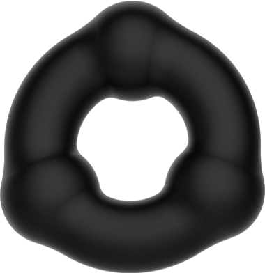 Δαχτυλίδι πέους από σιλικόνη σε μαύρο χρώμα, μήκους 5,4 εκ. και μέγιστης διαμέτρου 1,8 εκ.